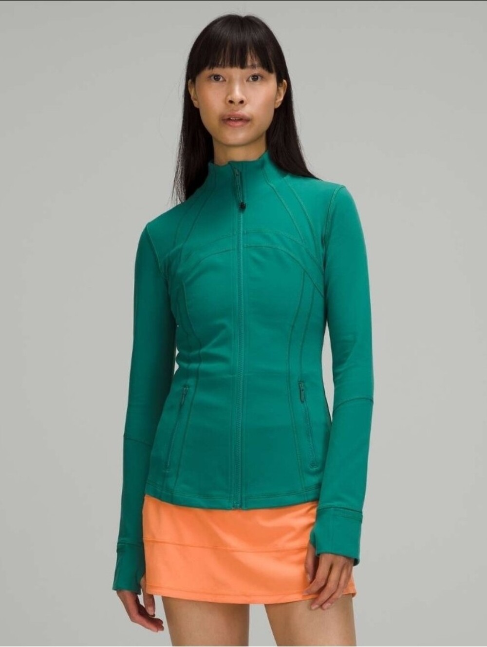 Lululemon Define Jacket Luon Teal Lagoon Size 8 Full Zip - Picture 1 of 11